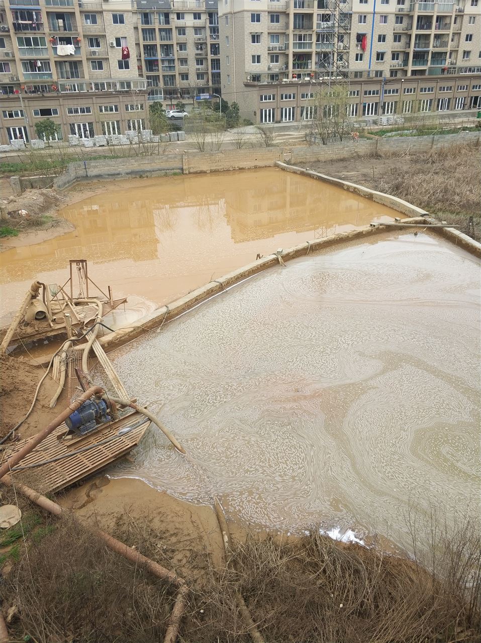 达拉特沉淀池淤泥清理-厂区废水池淤泥清淤